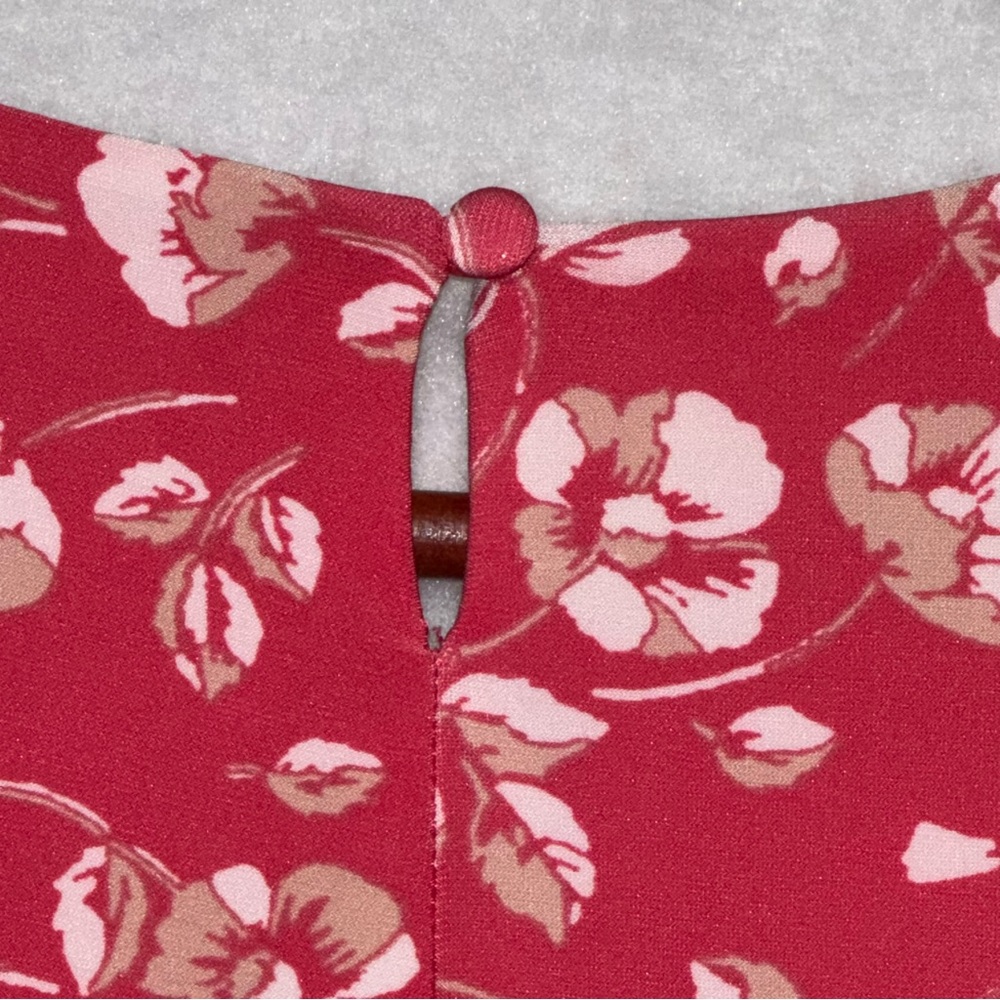 Lauren Ralph Lauren Sleeveless Pink Floral Tie-Waist Maxi Dress Size 16 - Picture 11 of 15